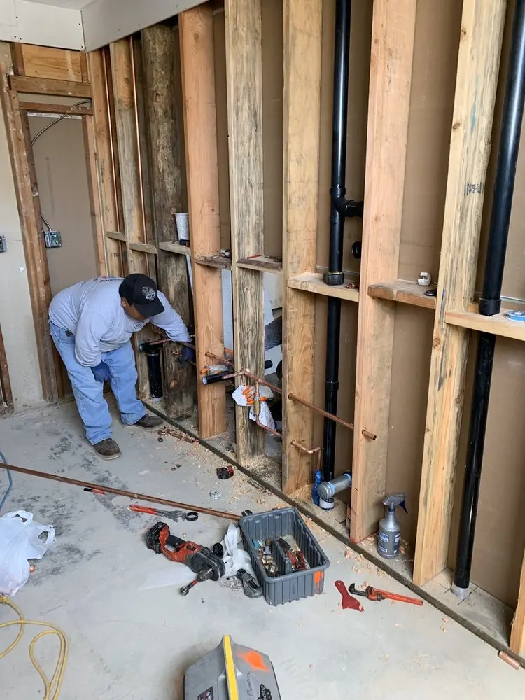 Commercial rough-in plumbing for Water Heater Replacement in Solvang